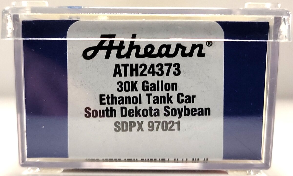 Athearn 24373 N SDPX 30,000-Gallon Ethanol Tank #97021 EX/Box