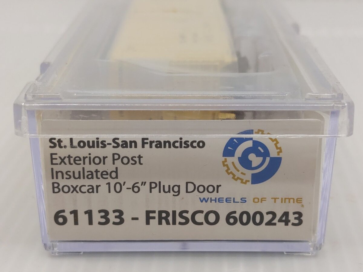 Wheels of Time 61133 N St. Louis San Francisco PC&F 50' Boxcar #600243 LN/Box