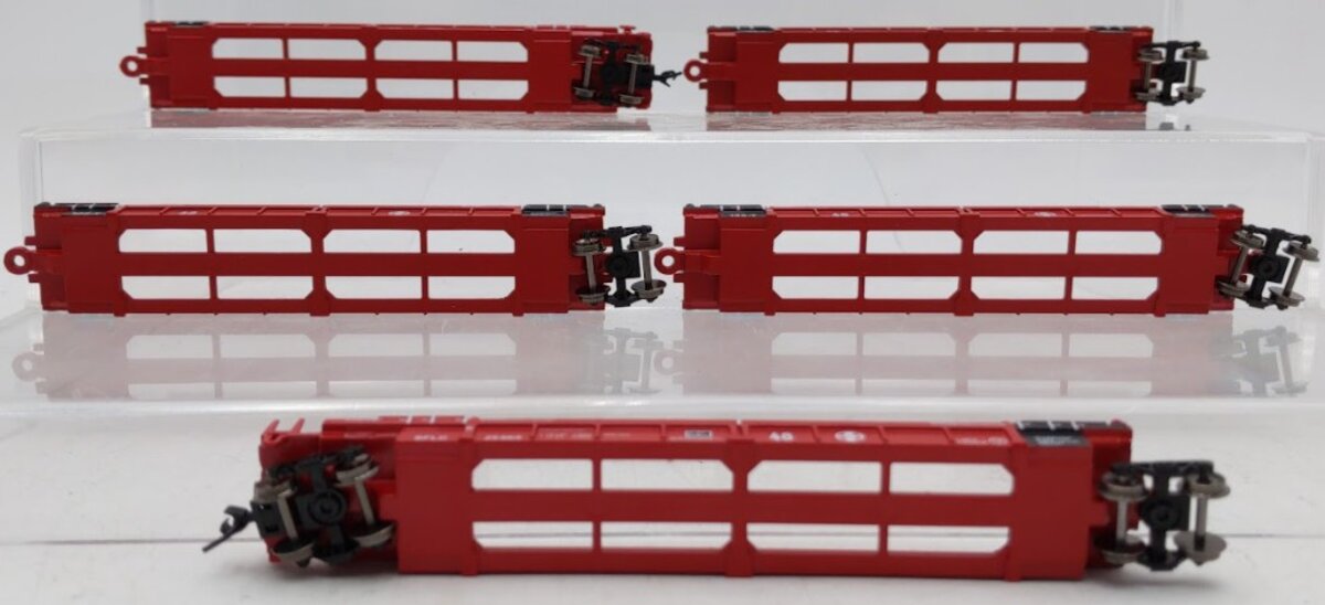 Walthers 929-8103 N Santa Fe Thrall Articulated 48' Well Car #254165 (Set of 5) LN/Box
