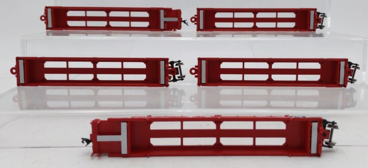 Walthers 929-8103 N Santa Fe Thrall Articulated 48' Well Car #254165 (Set of 5) LN/Box