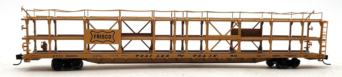 Athearn 14419 N Frisco/RTTX F89-F Tri-Level Auto Rack #910672 LN/Box