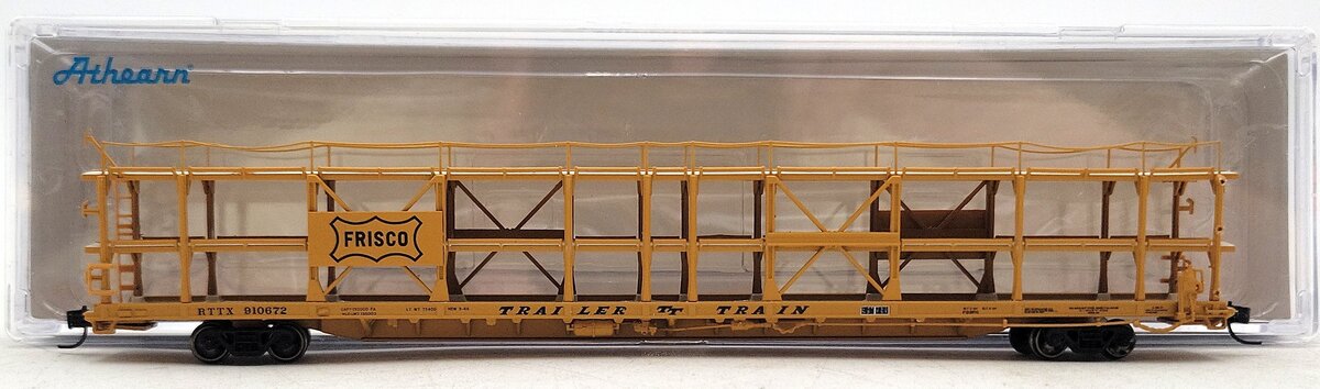 Athearn 14419 N Frisco/RTTX F89-F Tri-Level Auto Rack #910672 LN/Box