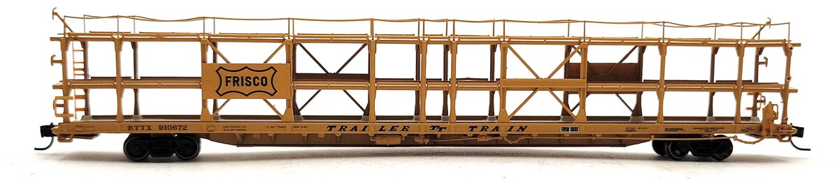 Athearn 14419 N Frisco/RTTX F89-F Tri-Level Auto Rack #910672 LN/Box