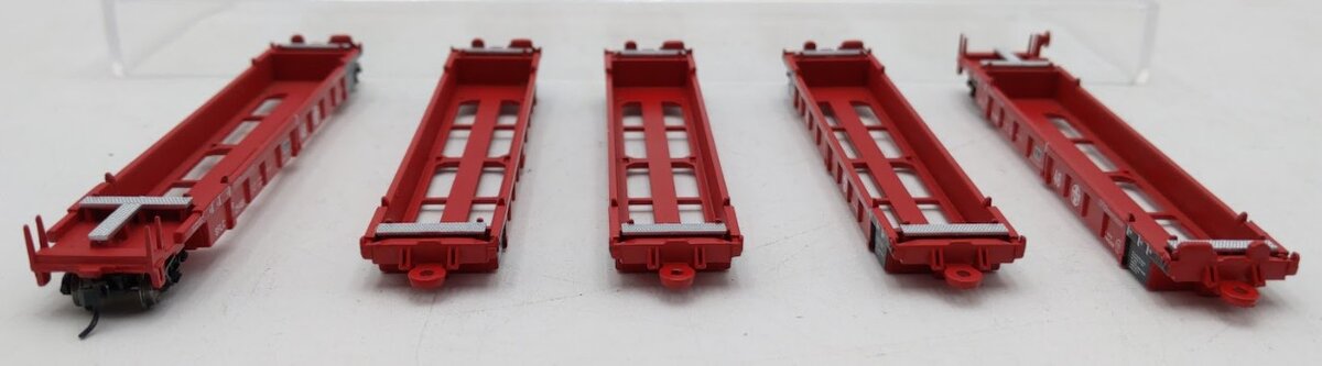 Walthers 929-8104 N Santa Fe Thrall Articulated 48' Well Car #254181 (Set of 5) LN/Box