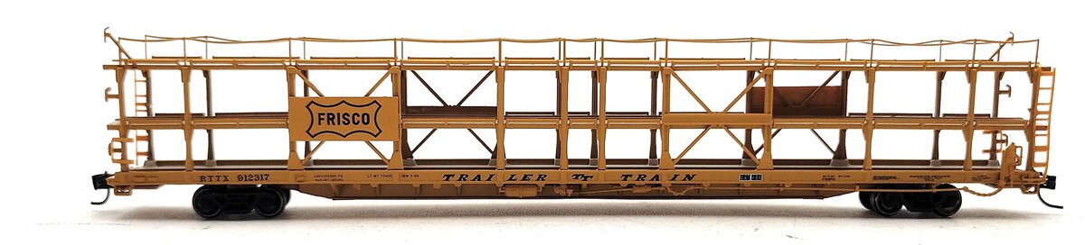 Athearn 14420 N Frisco/RTTX F89-F Tri-Level Auto Rack #912317 LN/Box