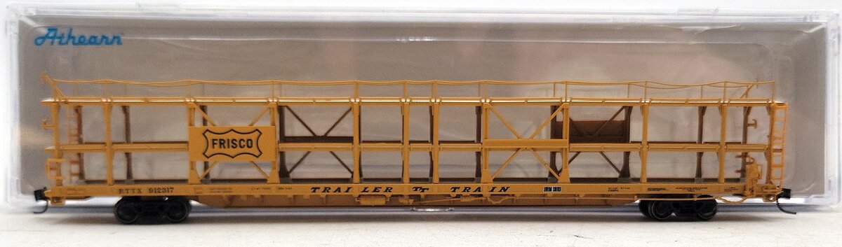 Athearn 14420 N Frisco/RTTX F89-F Tri-Level Auto Rack #912317 LN/Box