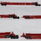 Walthers 932-8102 N Scale Santa Fe Articulated Double Stack Car (Set of 5) EX/Box