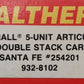Walthers 932-8102 N Scale Santa Fe Articulated Double Stack Car (Set of 5) EX/Box