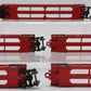 Walthers 932-8102 N Scale Santa Fe Articulated Double Stack Car (Set of 5) EX/Box