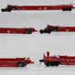 Walthers 932-8102 N Scale Santa Fe Articulated Double Stack Car (Set of 5) EX/Box