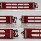 Walthers 932-8102 N Scale Santa Fe Articulated Double Stack Car (Set of 5) EX/Box