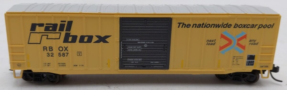 Atlas 50004276 N Scale Railbox ACF® 50' 6" Box Car #32587 EX/Box