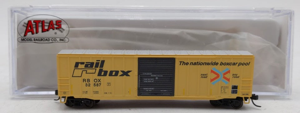 Atlas 50004276 N Scale Railbox ACF® 50' 6" Box Car #32587 EX/Box