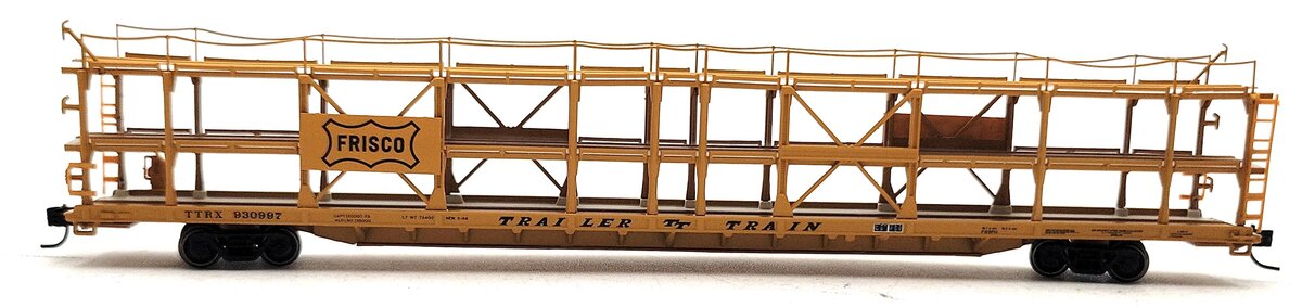 Athearn 14421 N Frisco/RTTX F89-F Tri-Level Auto Rack #930997 LN/Box