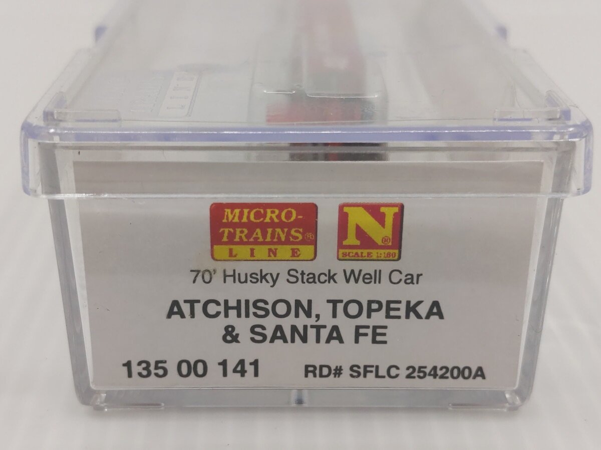 Micro-Trains 13500141 N ATSF 70’ Husky Stack Well Car #254200A LN/Box