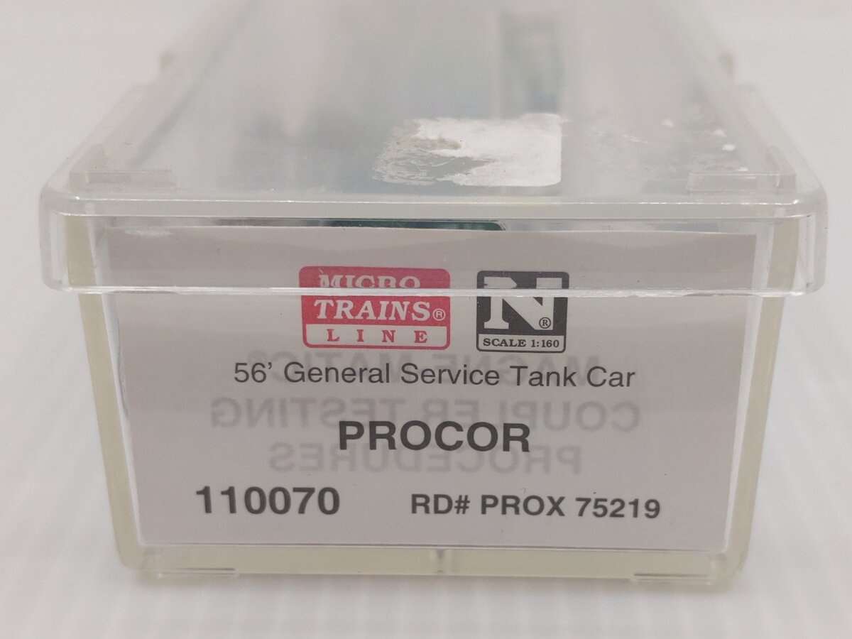 Micro-Trains 11000070 N Scale Procor 56' General Service Tank Car #75219 LN/Box
