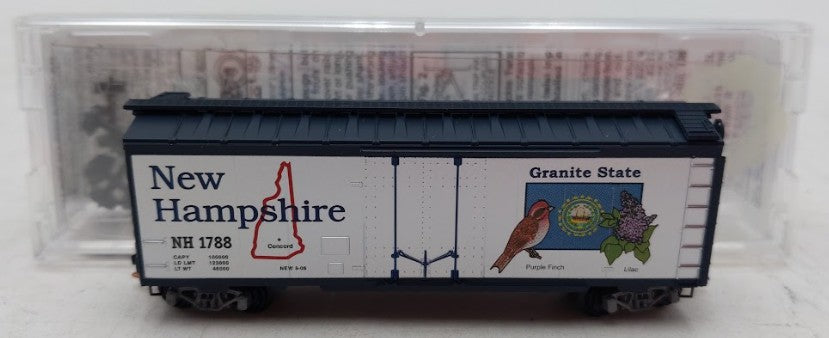 Micro-Trains 02100404 N Scale New Hampshire State 40' Plug Door Boxcar #1788 LN/Box