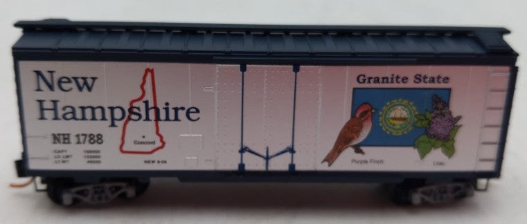 Micro-Trains 02100404 N Scale New Hampshire State 40' Plug Door Boxcar #1788 LN/Box