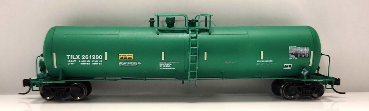 Athearn 16499 N TILX/Green 30,000 Gallon Ethanol Tank #261200 LN/Box
