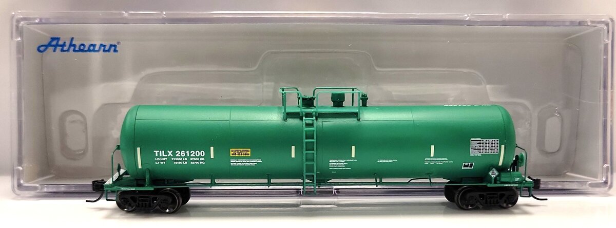 Athearn 16499 N TILX/Green 30,000 Gallon Ethanol Tank #261200 LN/Box