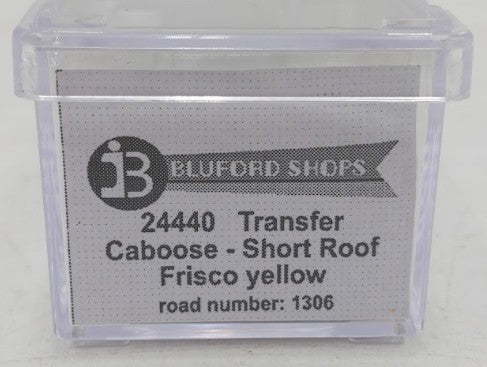 Bluford Shops 24440 N Scale Frisco Short Roof Transfer Caboose #1306 LN/Box