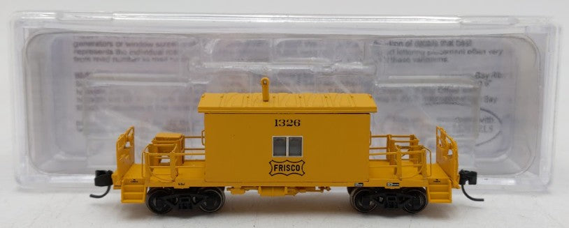 Bluford Shops 24441 N Scale Frisco Short Roof Transfer Caboose #1326 EX/Box