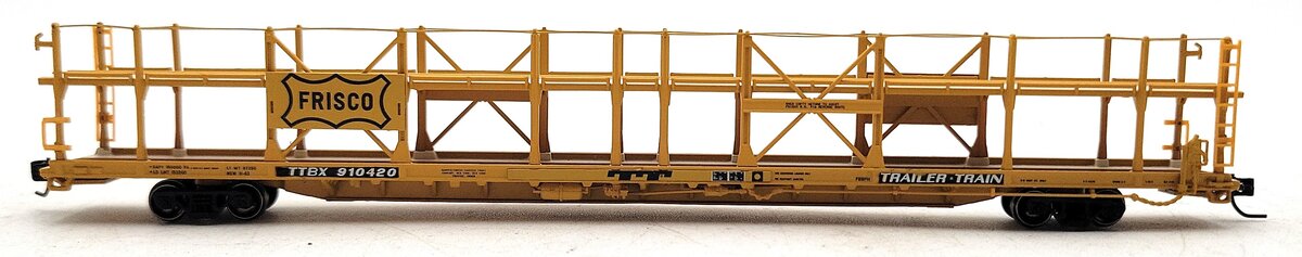 Athearn 14383 N Frisco F89-F Bi-Level Auto Rack #910420 LN/Box