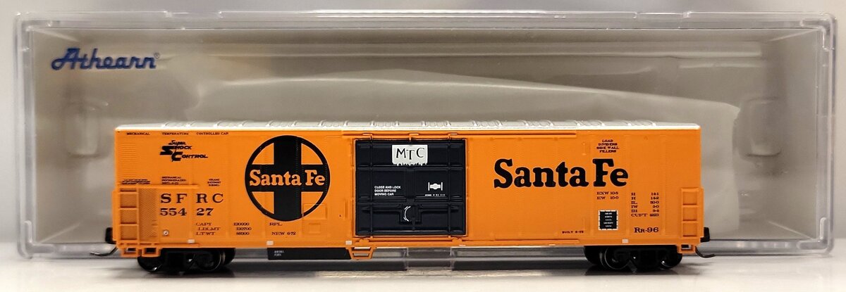Athearn 17495 N Santa Fe 57' Mechanical Reefer #55427 EX/Box