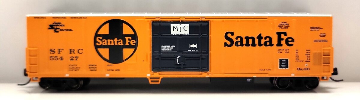 Athearn 17495 N Santa Fe 57' Mechanical Reefer #55427 EX/Box