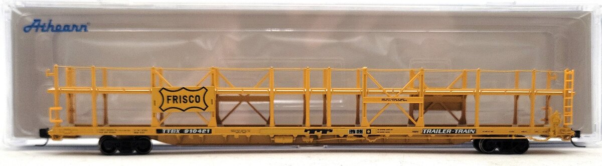 Athearn 14384 N Frisco F89-F Bi-Level Auto Rack #910421 LN/Box