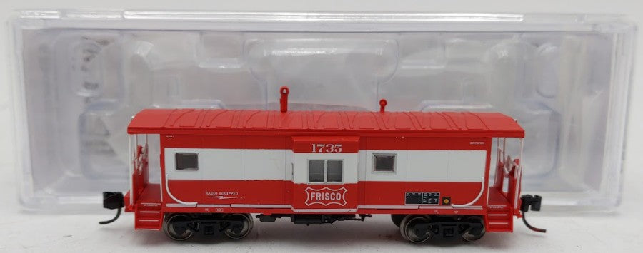 Bluford Shops 44091 N Scale Frisco Ph.4 Bay Window Caboose #1735 LN/Box