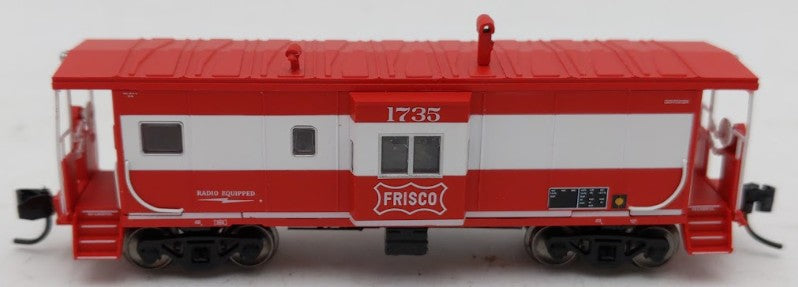 Bluford Shops 44091 N Scale Frisco Ph.4 Bay Window Caboose #1735 LN/Box