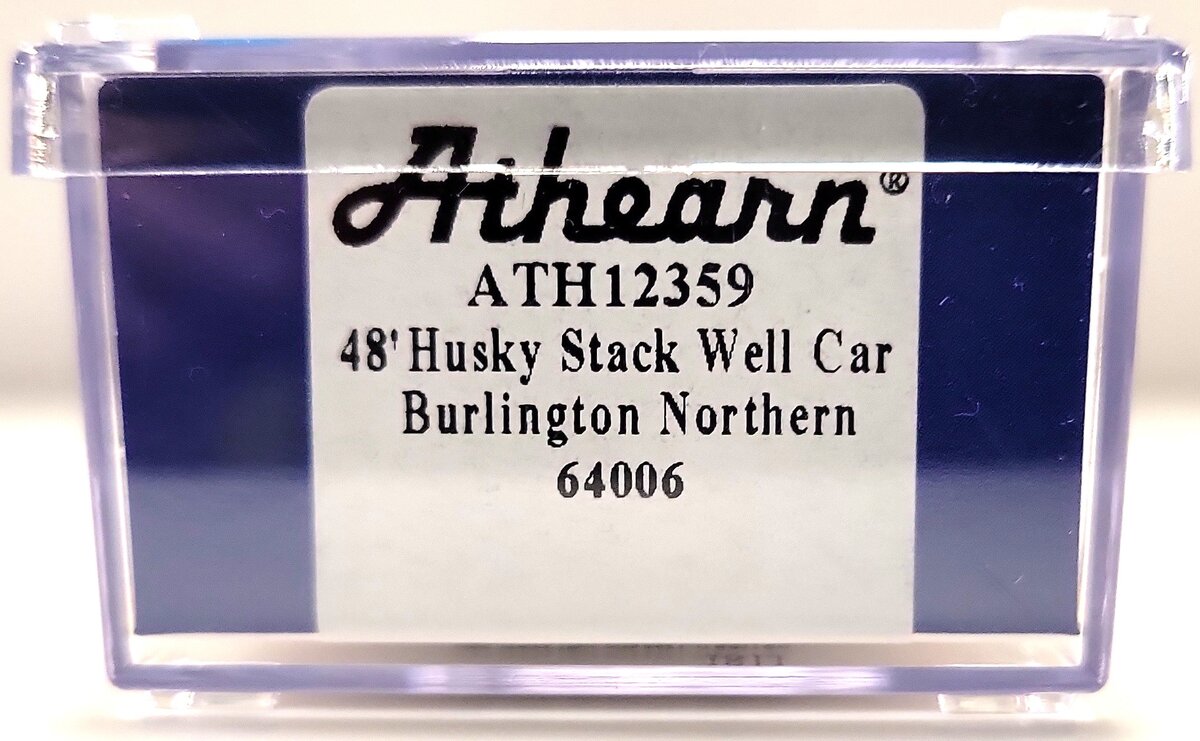 Athearn 12359 N Burlington Northern Husky Stack Well Car #64006 LN/Box