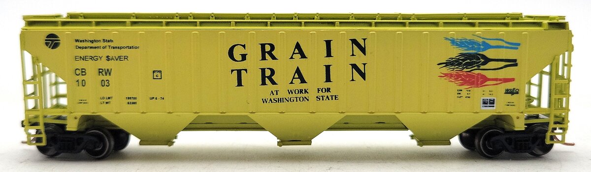 InterMountain 6533003 N Grain Train 4750 3-Bay Covered Hopper #1003 LN/Box