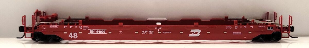 Athearn 17201 N Burlington Northern Husky Stack Well Car #64007 LN/Box