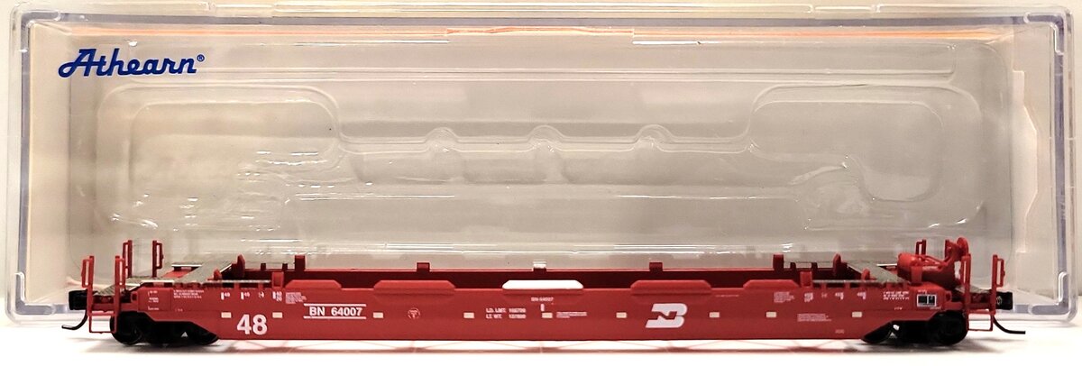 Athearn 17201 N Burlington Northern Husky Stack Well Car #64007 LN/Box