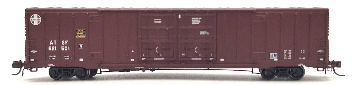 BLMA Models 18023 N Santa Fe Bx-166 60' Double Door Boxcar w/Logo #621501 LN/Box