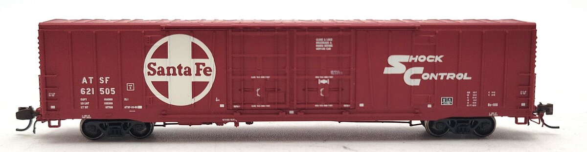 BLMA Models 18035 N Santa Fe Bx-166 60' Shock Control Double Door Boxcar #621505