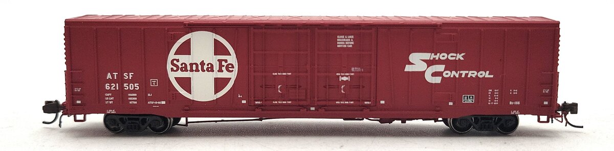 BLMA Models 18035 N Santa Fe Bx-166 60' Shock Control Double Door Boxcar #621505