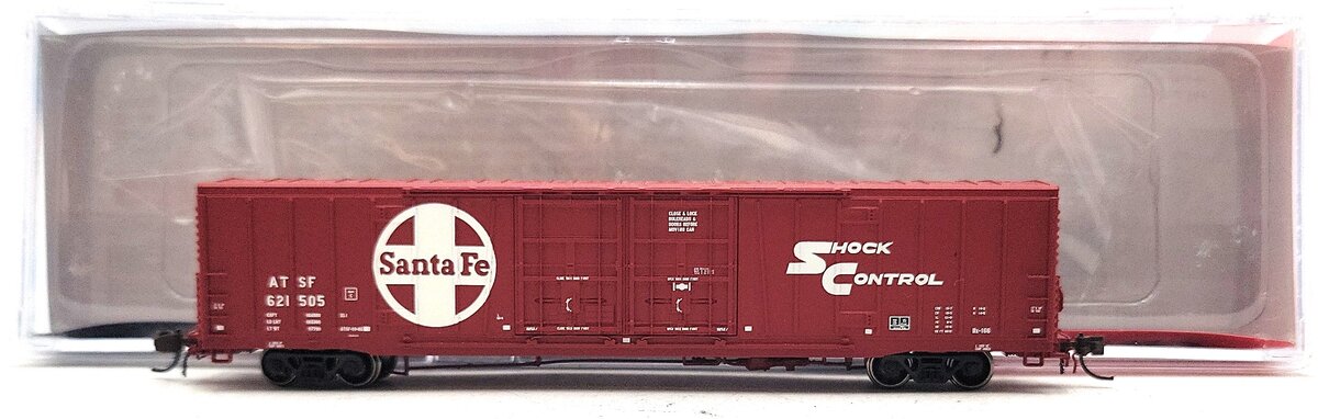 BLMA Models 18035 N Santa Fe Bx-166 60' Shock Control Double Door Boxcar #621505