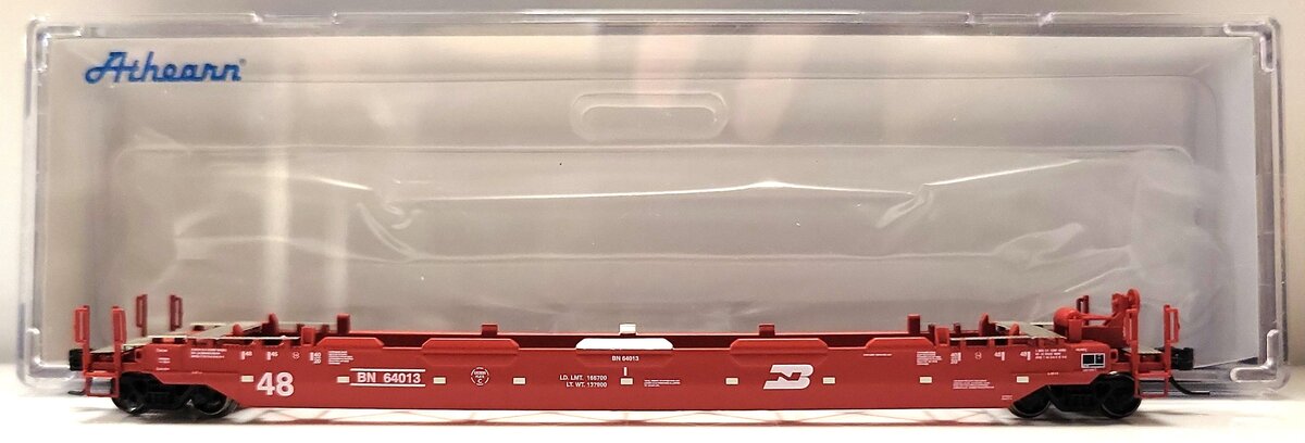 Athearn 12360 N Burlington Northern Husky Stack Well Car #64013 LN/Box