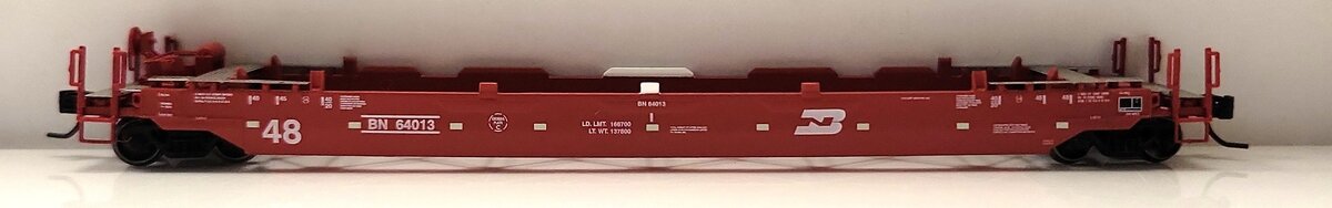 Athearn 12360 N Burlington Northern Husky Stack Well Car #64013 LN/Box