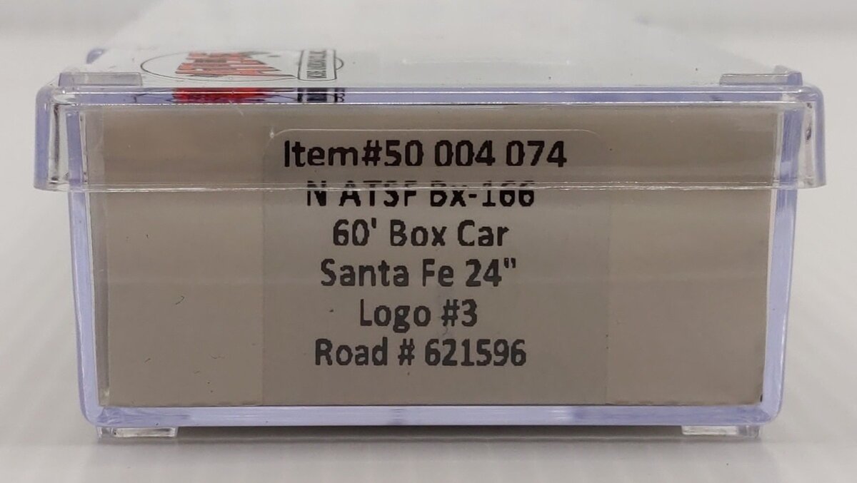 Atlas 50004074 N Santa Fe 24" Logo #3 BX-166 Box Car #621596 LN/Box