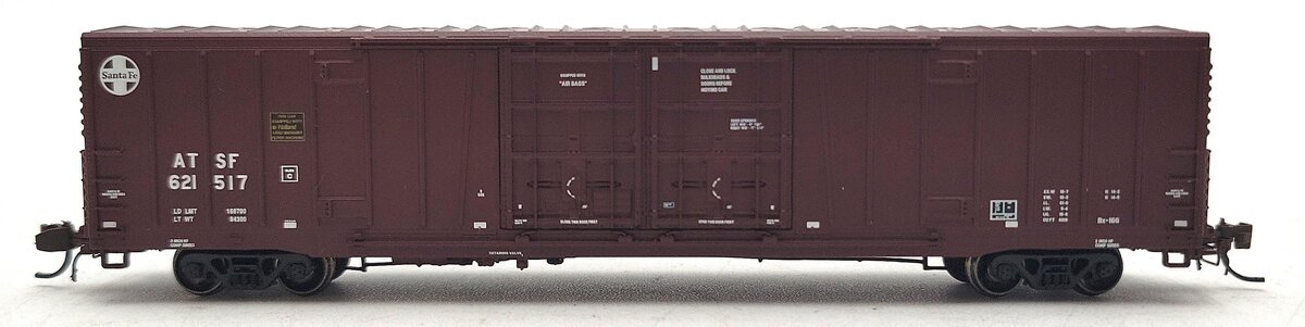 BLMA Models 18024 N Santa Fe Bx-166 60' DD Boxcar w/Logo #621517 LN/Box