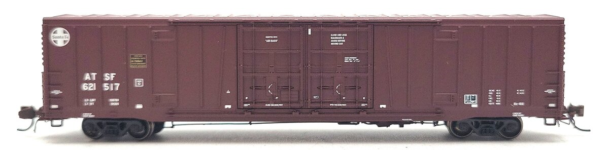 BLMA Models 18024 N Santa Fe Bx-166 60' DD Boxcar w/Logo #621517 LN/Box