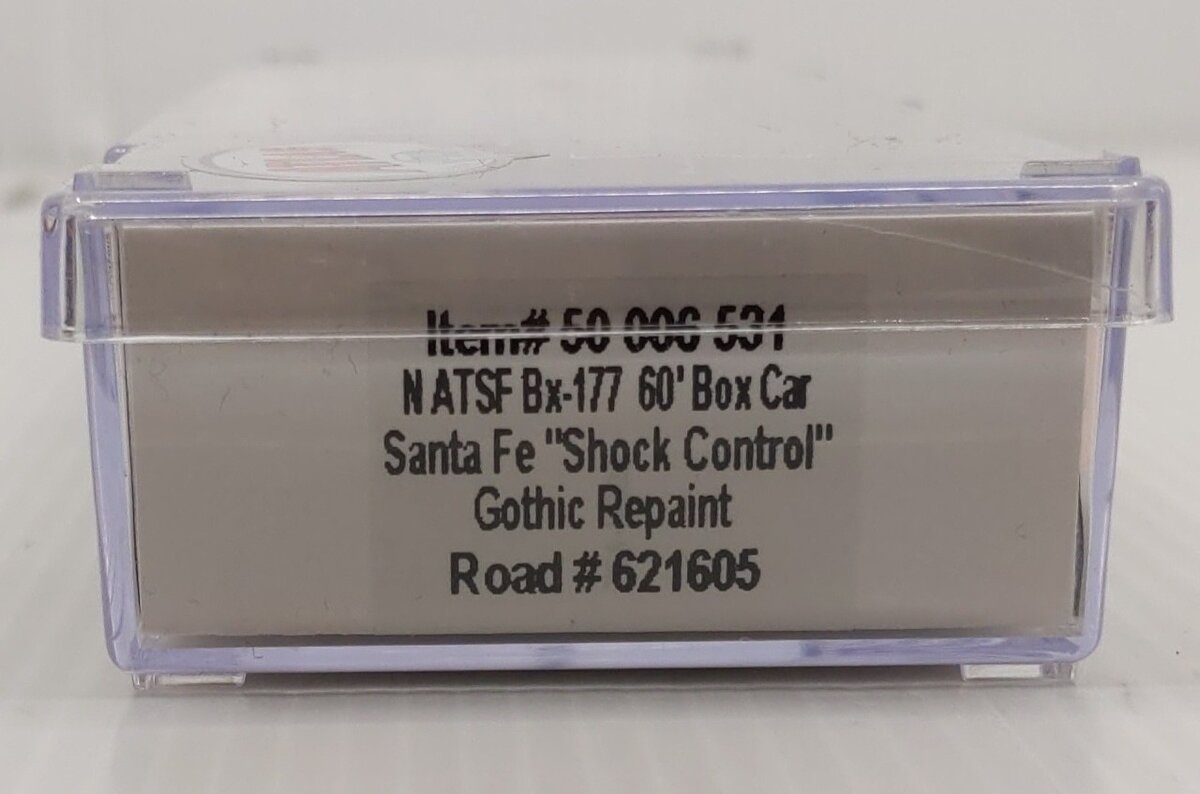 Atlas 50006531 N SF "Shock Control" Gothic Repaint Master BX-177 Boxcar #621605 LN/Box