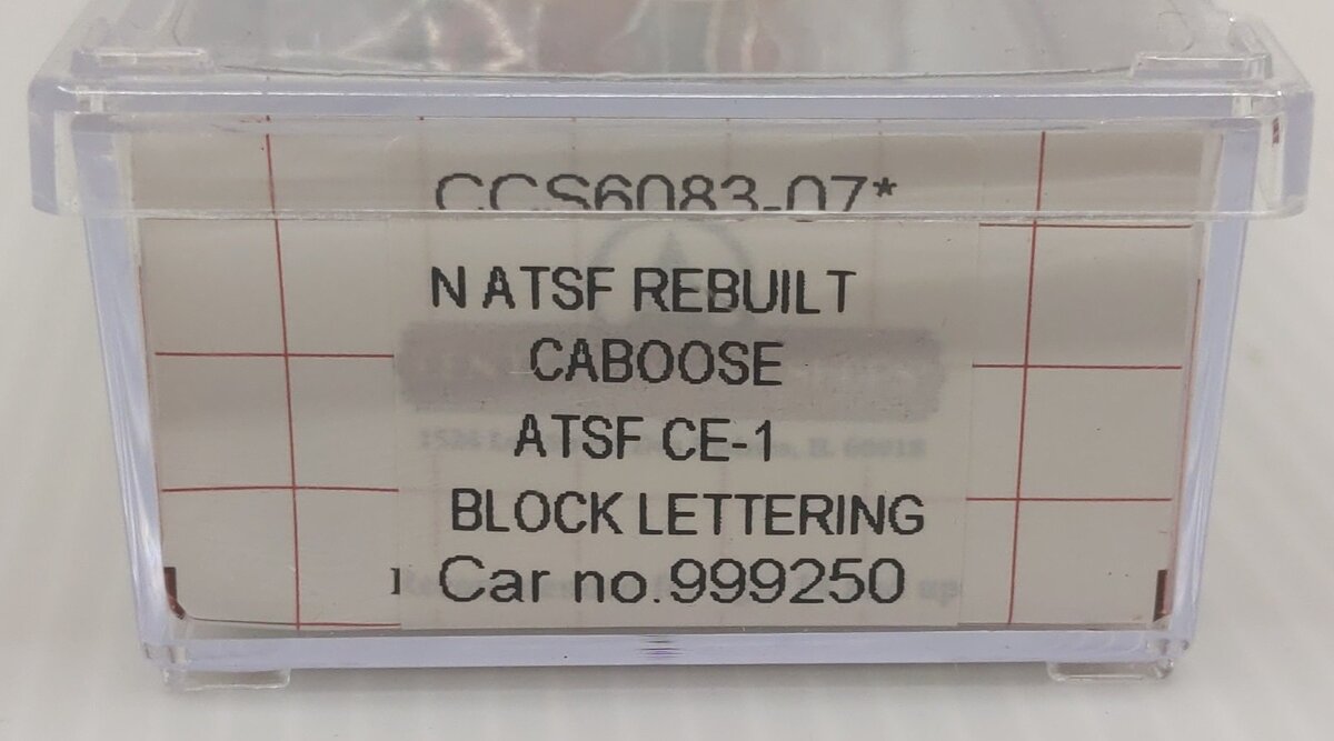 Centralia Car Shops CCS6083-07 N Scale ATSF CE-1 Caboose #999250 LN/Box