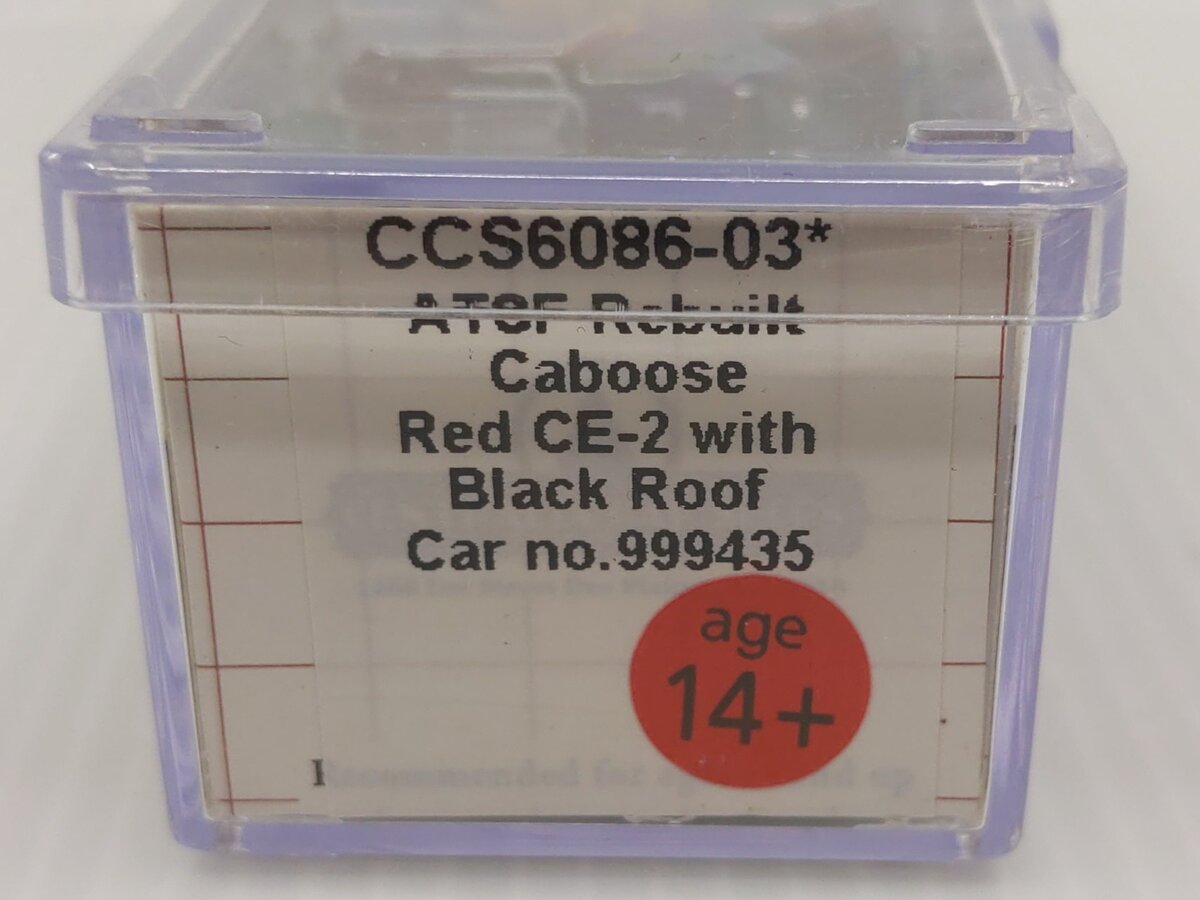 Centralia Car Shops CCS6086-03 N Scale ATSF CE-2 Caboose #999435 LN/Box