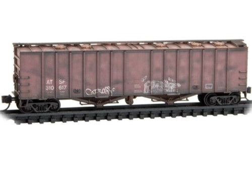 Micro-Trains 09844230 N ATSF Weathered 2-Bay Covered Hopper #310617 LN/Box