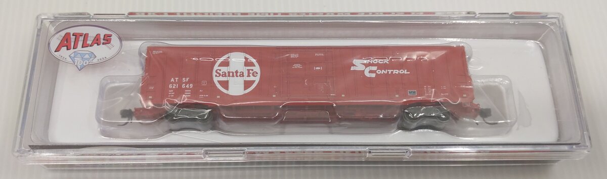 Atlas 50006532 N SF "Shock Control" Gothic Repaint Master BX-177 Boxcar #621649 LN/Box